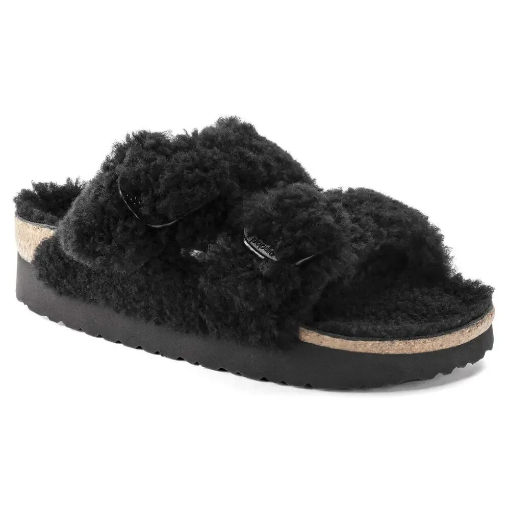 Birkenstock Papillio Womens Arizona Big Buckle Sandals EU 36 US 5 Black NWT